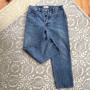 Levi’s straight button-fly jeans W 29 splatter paint